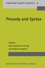 Cover: Prosody and Syntax - John Benjamins Publishing Co