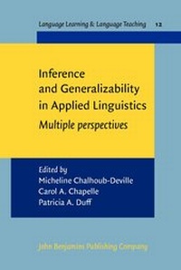 Enlarge image Cover: Inference and Generalizability in Applied Linguistics - John Benjamins Publishing Co