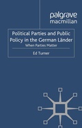Cover: Political Parties and Public Policy in the German L&auml;nder - Palgrave Macmillan