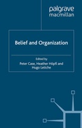 Cover: Belief and Organization - Palgrave Macmillan