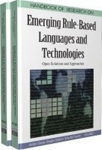 Enlarge image Cover: Handbook of Research on Emerging Rule-based Languages and Technologies - Information Science Reference