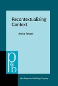 Cover: Recontextualizing Context - John Benjamins Publishing Co