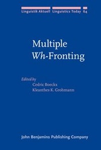Enlarge image Cover: Multiple Wh-Fronting - John Benjamins Publishing Co