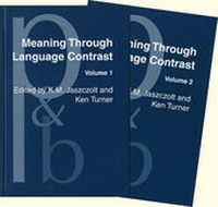 Enlarge image Cover: Meaning Through Language Contrast - John Benjamins Publishing Co