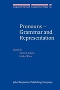 Cover: Pronouns - Grammar and Representation - John Benjamins Publishing Co
