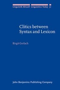 Abbildung von: Clitics between Syntax and Lexicon - John Benjamins Publishing Co