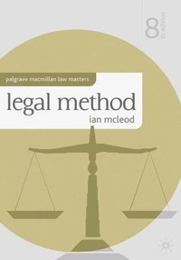 Enlarge image Cover: Legal Method - Palgrave Macmillan