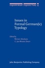 Cover: Issues in Formal German(ic) Typology - John Benjamins Publishing Co