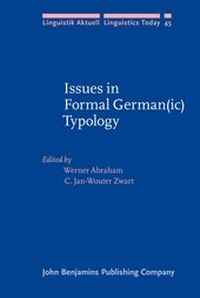 Enlarge image Cover: Issues in Formal German(ic) Typology - John Benjamins Publishing Co