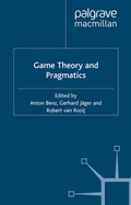 Cover: Game Theory and Pragmatics - Palgrave Macmillan