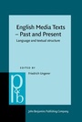 Cover: English Media Texts - Past and Present - John Benjamins Publishing Co