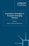 Cover: Acquisition Strategies in European Emerging Markets - Palgrave Macmillan