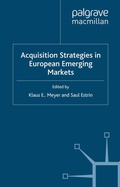 Cover: Acquisition Strategies in European Emerging Markets - Palgrave Macmillan