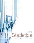 Cover: Statistics for Management and Economics - CENGAGE Learning Custom Publishing