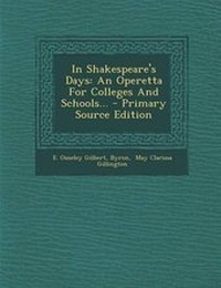 Enlarge image Cover: In Shakespeare's Days - Nabu Press