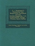Cover: J. v. Staudingers's Kommentar zum Buergerlichen Gesetzbuch und dem Einfuehrungsgesetze. 3./4. neubearbeitete Auflage. - Nabu Press