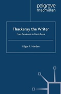Cover: Thackeray the Writer - Palgrave Macmillan