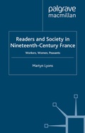 Cover: Readers and Society in Nineteenth-Century France - Palgrave Macmillan