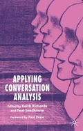 Cover: Applying Conversation Analysis - Palgrave Macmillan