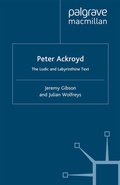 Cover: Peter Ackroyd - Palgrave Macmillan