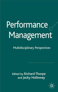 Enlarge image Cover: Performance Management - Palgrave Macmillan