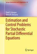 Cover: Estimation and Control Problems for Stochastic Partial Differential Equations - Springer