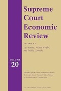 Cover: Supreme Court Economic Review, Volume 20 - University of Chicago Press