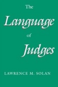 Enlarge image Cover: Language of Judges - University of Chicago Press