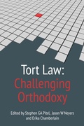 Cover: Tort Law: Challenging Orthodoxy - Hart Publishing