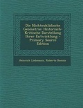 Cover: Die Nichteuklidische Geometrie - Nabu Press