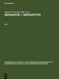 Cover: Semantik / Semantics - De Gruyter Mouton