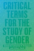 Cover: Critical Terms for the Study of Gender - University of Chicago Press