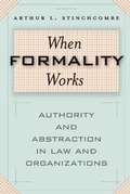 Cover: When Formality Works - University of Chicago Press