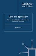Cover: Kant and Spinozism - Palgrave Macmillan