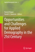 Cover: Opportunities and Challenges for Applied Demography in the 21st Century - Springer