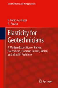 Enlarge image Cover: Elasticity for Geotechnicians - Springer