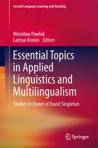 Enlarge image Cover: Essential Topics in Applied Linguistics and Multilingualism - Springer