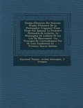 Cover: Etudes D'Histoire Des Sciences - Nabu Press