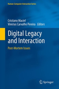 Enlarge image Cover: Digital Legacy and Interaction - Springer