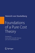 Cover: Foundations of a Pure Cost Theory - Springer