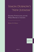 Cover: Simon Dubnow's "New Judaism" - Brill
