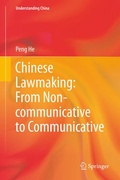 Cover: Chinese Lawmaking: From Non-communicative to Communicative - Springer