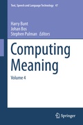 Cover: Computing Meaning - Springer