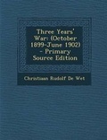 Cover: Three Years' War - Nabu Press