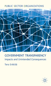 Enlarge image Cover: Government Transparency - Palgrave Macmillan