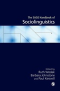 Cover: The SAGE Handbook of Sociolinguistics - SAGE Publications Ltd
