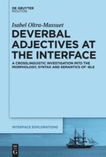 Cover: Deverbal Adjectives at the Interface - De Gruyter Mouton
