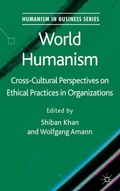 Cover: World Humanism - Palgrave Macmillan