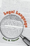 Cover: Legal Language - University of Chicago Press