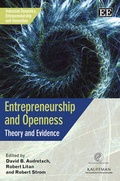 Cover: Entrepreneurship and Openness - Edward Elgar Publishing